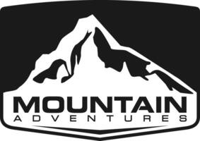 insigne d'aventure en montagne vecteur