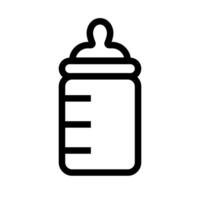 Facile bébé bouteille icône. alimentation bouteille. vecteur