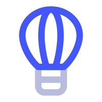chaud air ballon icône pour la toile, application, infographie vecteur