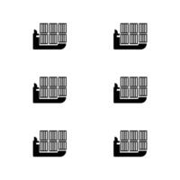 livraison Icônes. logistique . illustration. vecteur