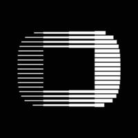 o lettre lignes logo icône illustration vecteur