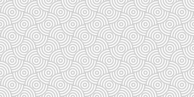 moderne abstrait Contexte modèle avec cercles, géométrique sans couture répéter fond d'écran, blanc et gris bannière conception. vecteur