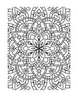 mandala contour pour adulte coloration page vecteur