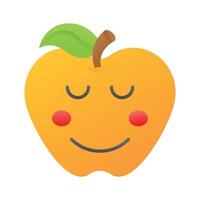 calme visage emoji icône, fier, cool expressions conception vecteur