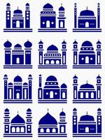 mosquée musulman modèle pour décoration, arrière-plan, panneau, et cnc Coupe vecteur