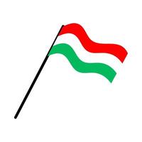Hongrie nationale drapeau conçu pour L'Europe  Football championnat dans 2024 vecteur