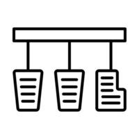pédale ligne icône conception vecteur