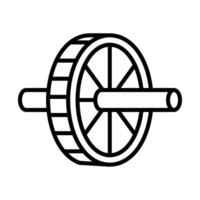 roue icône ligne icône conception vecteur