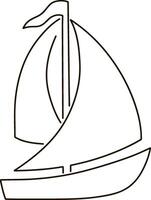 esquisser yacht clipart mer icône vecteur