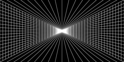 moderne noir cyberespace la grille ligne pièce abstrait Contexte vecteur