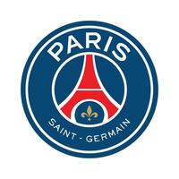 Paris Saint germain logo sur transparent Contexte vecteur