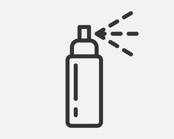 bouteille vaporisateur icône pour produits de beauté, corps et peau se soucier, parfums isolé sur blanc Contexte. illustration ou logo. vecteur