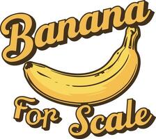 banane pour échelle vecteur