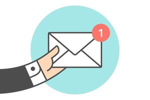 icône de Nouveau courrier enveloppe vecteur