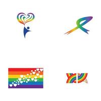 Vector illustration du modèle de symbole de logo lgbt - vector