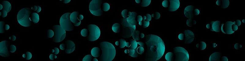 foncé bleu brillant cercles abstrait technologie Contexte vecteur
