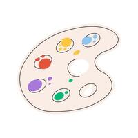 Couleur palette dans plat style. illustration isolé sur blanc Contexte. vecteur