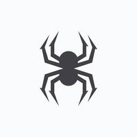 araignée logo modèle et icône vecteur