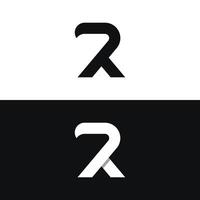 initiale r lettre logo conception avec géométrie et monogramme. minimaliste, moderne et élégant logo. isolé Contexte. vecteur