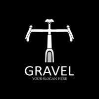 gravier bicyclette cyclocross logo vecteur