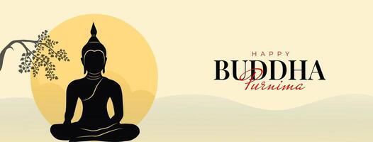 Bouddha purnima, Bouddha jayanti, content vesak journée social médias affiche vecteur