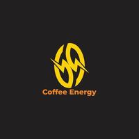 café boulon énergie symbole logo vecteur