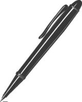 silhouette stylo personnel papeterie noir Couleur seulement vecteur