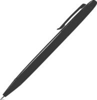 silhouette stylo personnel papeterie noir Couleur seulement vecteur