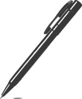 silhouette stylo personnel papeterie noir Couleur seulement vecteur