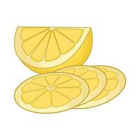 illustration de citron tranche vecteur