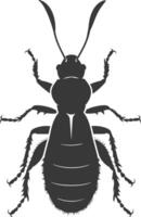silhouette termite animal plein corps noir Couleur seulement vecteur