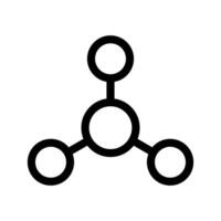 molécule icône symbole conception illustration vecteur