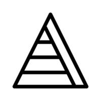 pyramide graphique icône symbole conception illustration vecteur