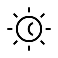 Soleil icône symbole conception illustration vecteur