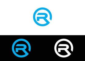 lettre initiale r logo ou modèle d'image vectorielle de conception d'icône vecteur