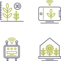 croissance et dispositif icône vecteur