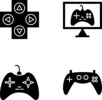 jeu contrôle et en ligne Jeux icône vecteur