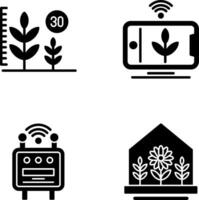 croissance et dispositif icône vecteur