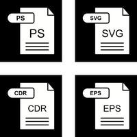 ps et svg icône vecteur