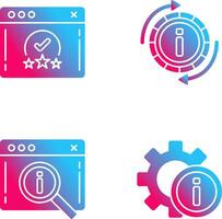 évaluation et rafraîchir icône vecteur