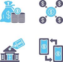 économie et Distribution icône vecteur