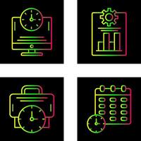 productivité et en ligne temps icône vecteur