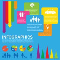 Un infochart coloré vecteur