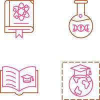 science et ADN icône vecteur