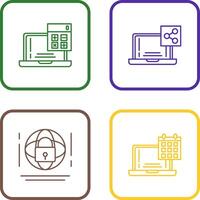 calculatrice et partager icône vecteur