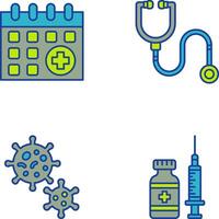 calandre et soins de santé icône vecteur