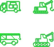 logistique voiture et lifter icône vecteur