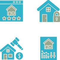 évaluation et déverrouillé icône vecteur