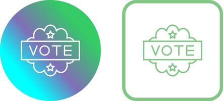 conception d'icône de vote vecteur