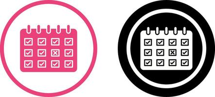marqué calendrier icône conception vecteur